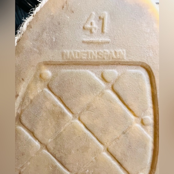 Chanel CC Espadrilles. Size 41. Made in Spain. Neutral and black. - Picture 13 of 13